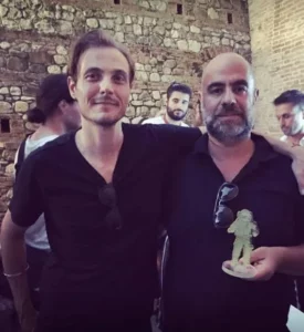 Pietro Mereu durante un momento legato a Il Clan dei Ricciai